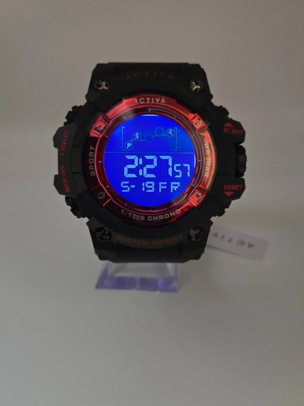 Invicta Activa Summit X Unisex Waterproof Watch - 50mm. Black/Red (ACW8082-019)